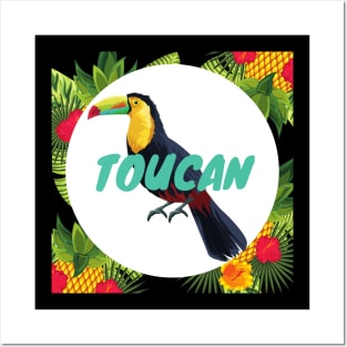 Colorful Keel-Billed Toucan Charity Posters and Art